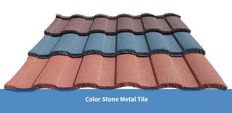 Colored Stone Metal Tile